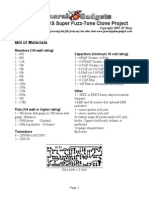 Maestro FZ-1S Super Fuzz-Tone Clone Project: Bill of Materials