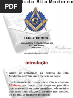 A Historia Do Rito Moderno