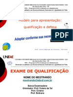 Modelo Qualificação e Defesa