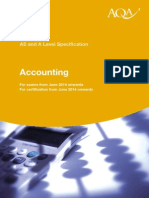 AQA Accounting Syllabus 2014