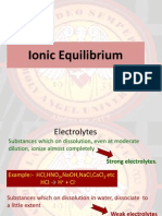 Ionic Equilibrium