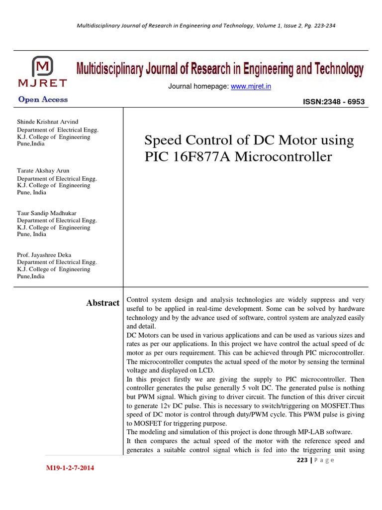 Speed and Control of DC Motors PDF Book | Rectifier | Electrical Components