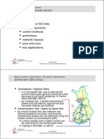 Topics: Principles of DC Links Main Components Control Methods Protections Network Impacts Pros and Cons Key Applications