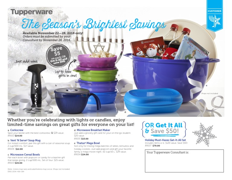 Tupperware Black Friday Deal! PDF