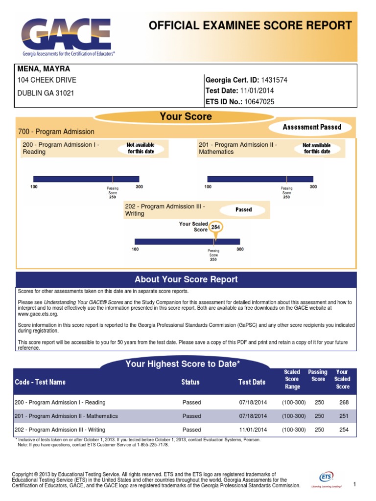 Scorereport 2 | PDF | Competence (Human Resources) | Cognition