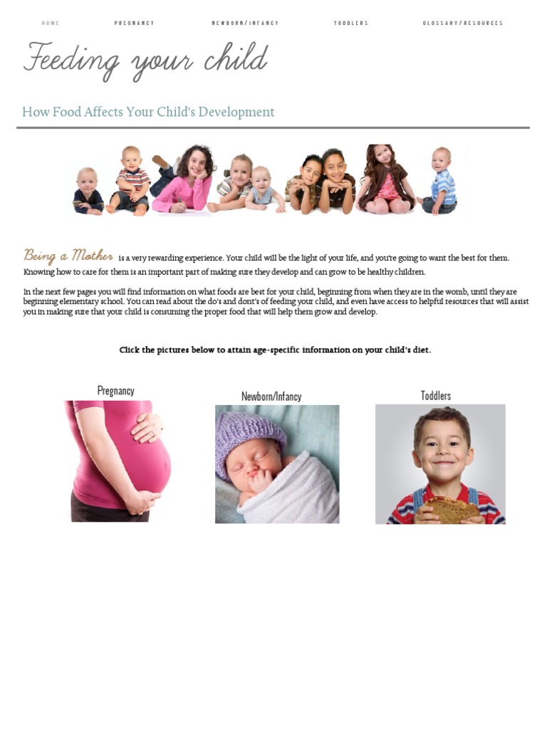 Child Nutrition for Healthy Development | PDF | Wellness