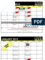 December 2014 Show Schedule