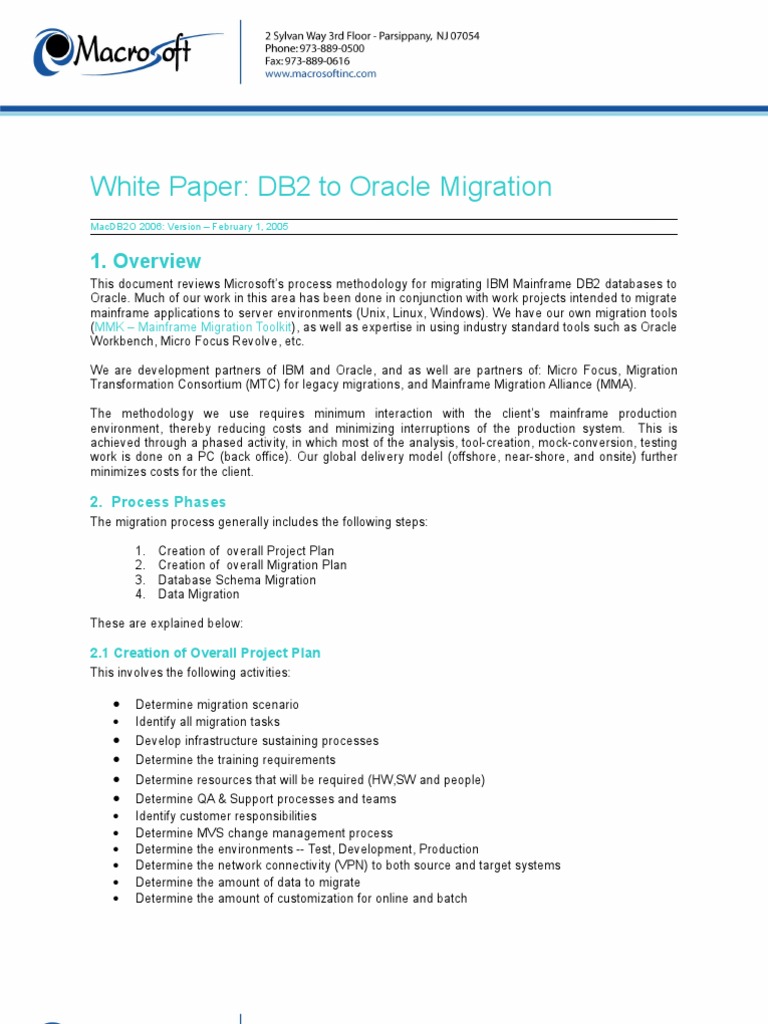 Database Migration | PDF | Oracle Database | Database Index