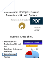 International Strategies: Current Scenario and Growth Options