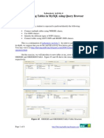 MySQL Query Browser Activity 4