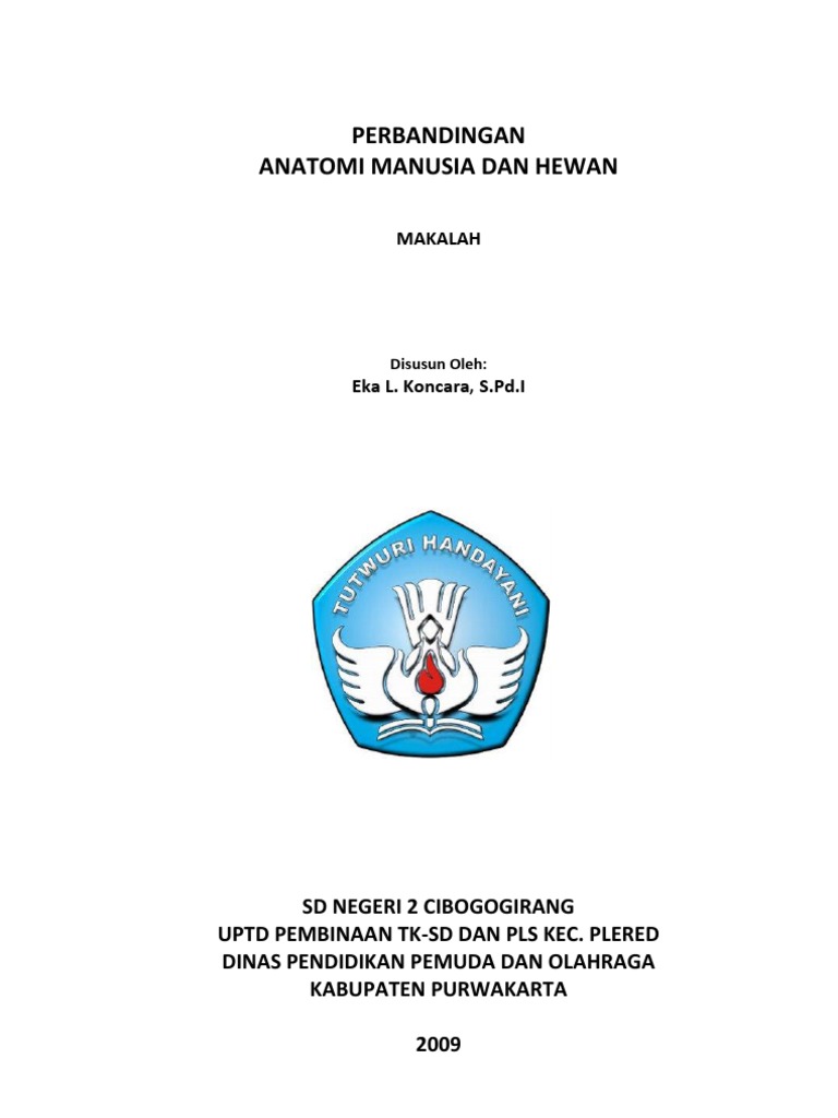 Makalah Perbandingan  Anatomi Manusia Dan  Hewan 