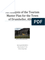 An Analysis of the Tourism Master Plan for the Town of Drumheller, Alberta