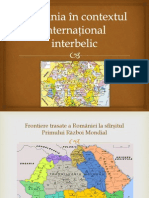 România În Contextul Internațional Interbelic