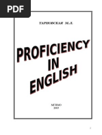 Proficiency in English