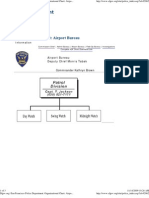 SFPD 2009 - Organizational Chart - Airport Bureau