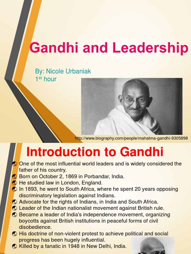 gandhi and leadership Mahatma Gandhi Transformational Leadership