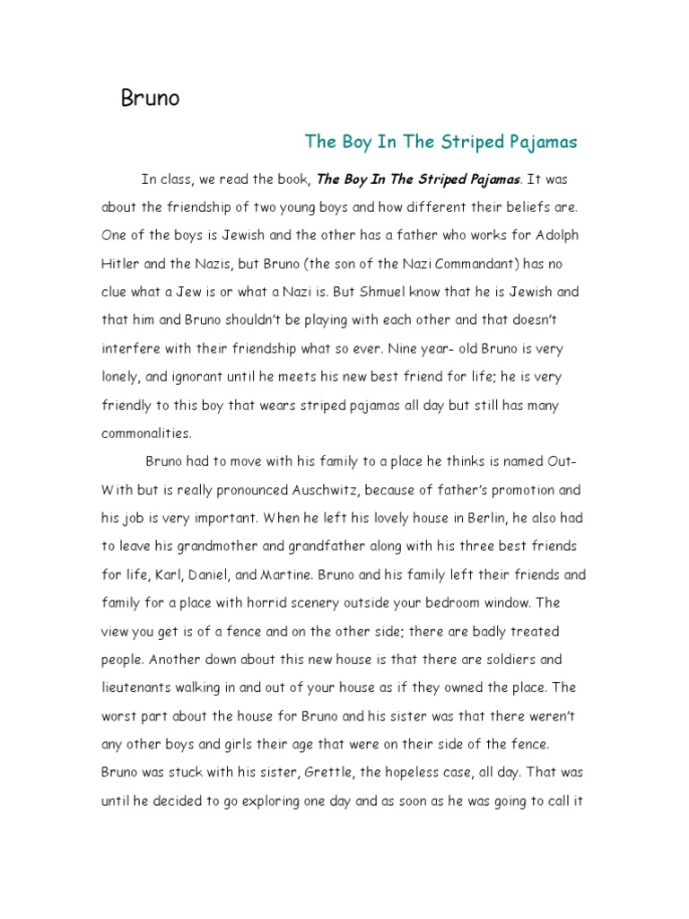 the boy in the striped pajamas essay topics