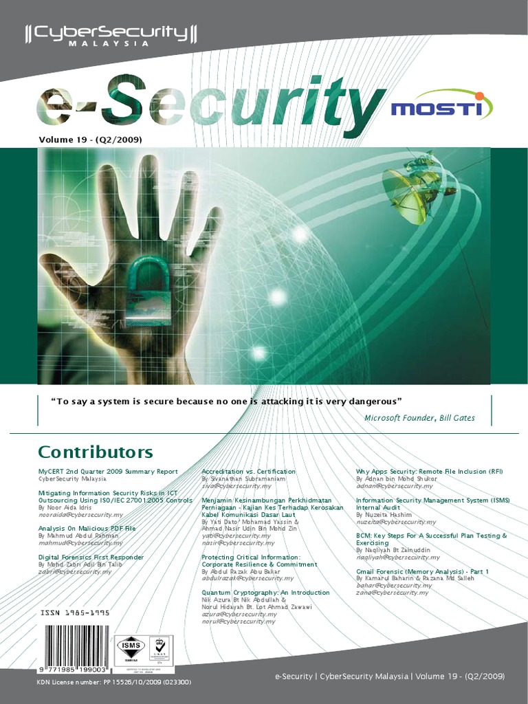 Cyber Security Magazine Malaysia | PDF | Computer Security | Security