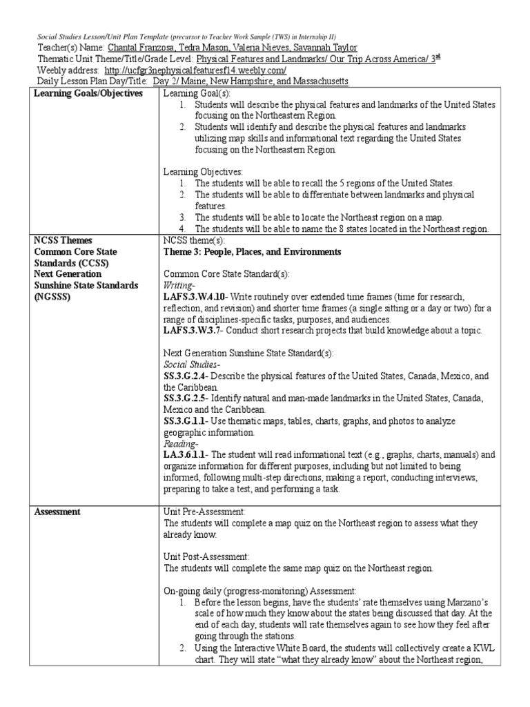 Lesson plan writing an essay in social studies class image