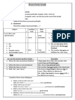 Grammar Summary: Present Perfect Simple Form 1. Affirmative Sentences