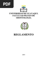 Reglamento de La Facultad Piloto de Odontología