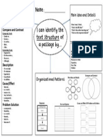 Text Structure Learning Map