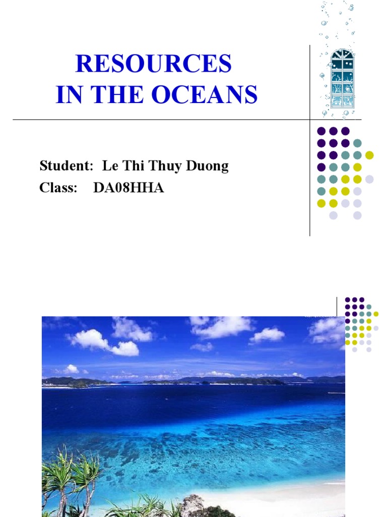 Ocean Resources: Seawater Composition & Uses | PDF | Sodium Chloride ...