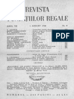 Rev Fundatiilor Regale - 1940 - 08, 1 Aug Revista Lunara de Literatura, Arta Si Cultura Generala