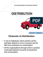 Lecture # 11 Distribution