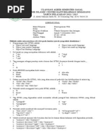 Soal Pemrograman Web