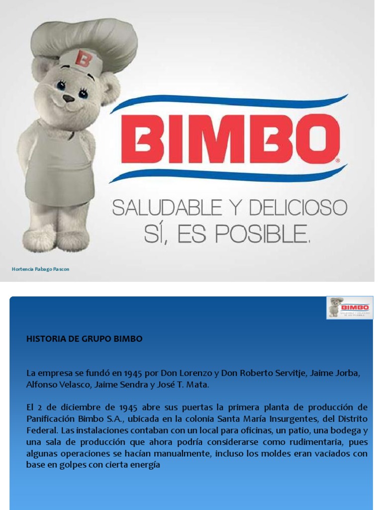 Bimbo Diapositivas Distribución Logística