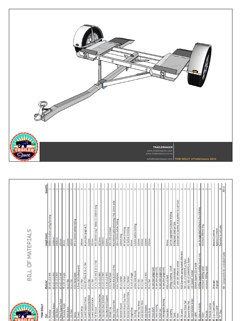 Tow Dolly Complete Rev B PDF
