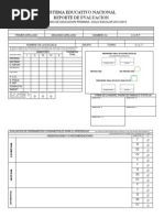 Boleta de Sexto Grado