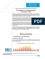 Estadisticas Ambientales Setiembre 2014