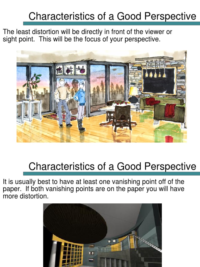 Interior Design Perspective Guide | PDF | Perspective (Graphical ...