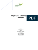 Malaysia-Major Oil Gas Companies 2013