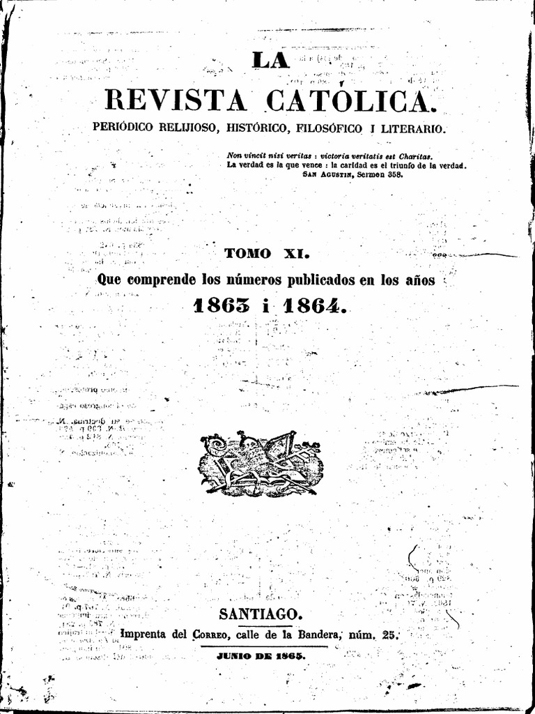 1863 1864 Revista Catolica