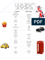 AmericanxBritish English Activity