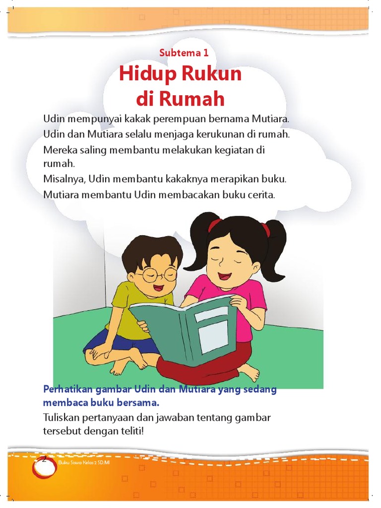 Kelas 2 Tema 1 Subtema 1