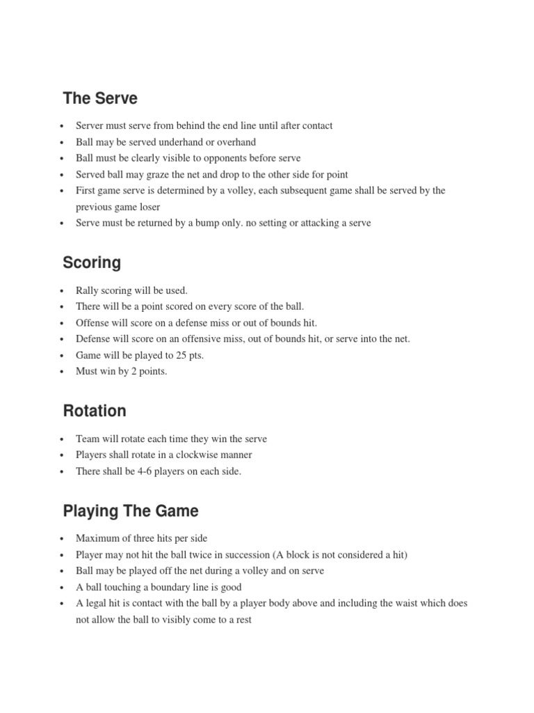 Volleyball Mechanics (Sample) Volleyball Leisure