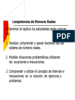 Competencias de Números Reales