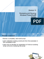 Reviewing and Reusing Windows Powershell® Scripts