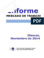 Informe del mercado de trabajo en Illescas  - Noviembre 2014