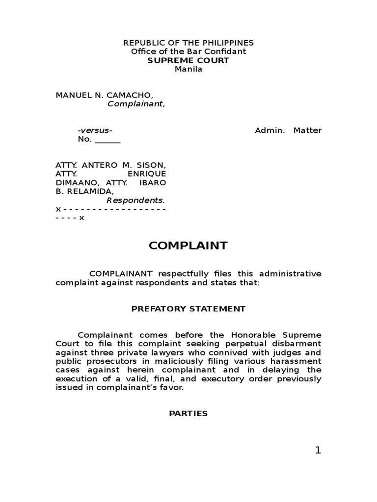 Sample Pleading Lawsuit Complaint Prueba gratuita de 30 días Scribd