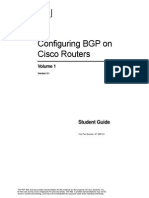 Configuring BGP On Cisco Routers Ver3.1 Student Guide Vol 1