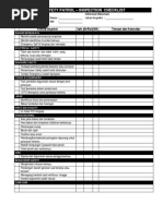 form inspeksi manajemen hse Checklist Inspeksi  HSE 