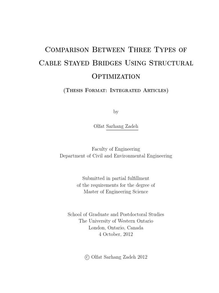 Cable Stayed Bridge | PDF | Mathematical Optimization | Bridge