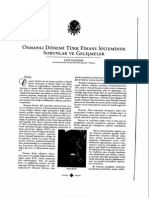 Dasdemir, Latif - Osmanli Donemi Turk Finans Sistaminde Sorunlar Ve Gelismeler