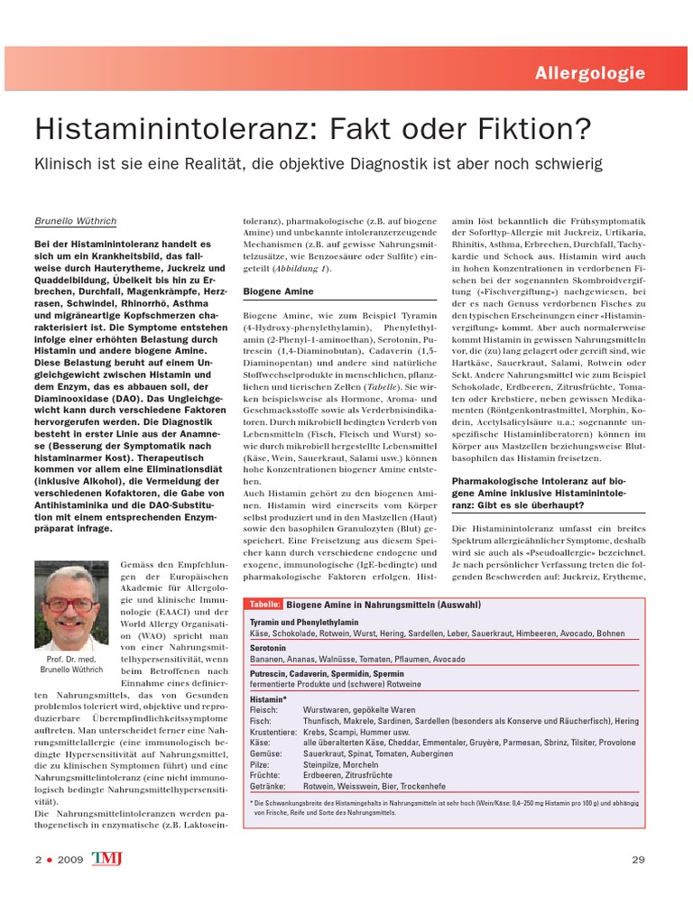 Histaminintoleranz