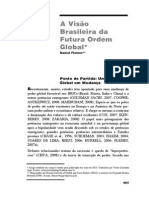 A Visão Brasileira Da Futura Ordem Global